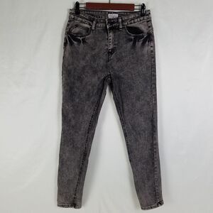 Red Bottoms Jeans Juniors 11 Black High Rise Womens Skinny Leg Denim W29 x L27.5